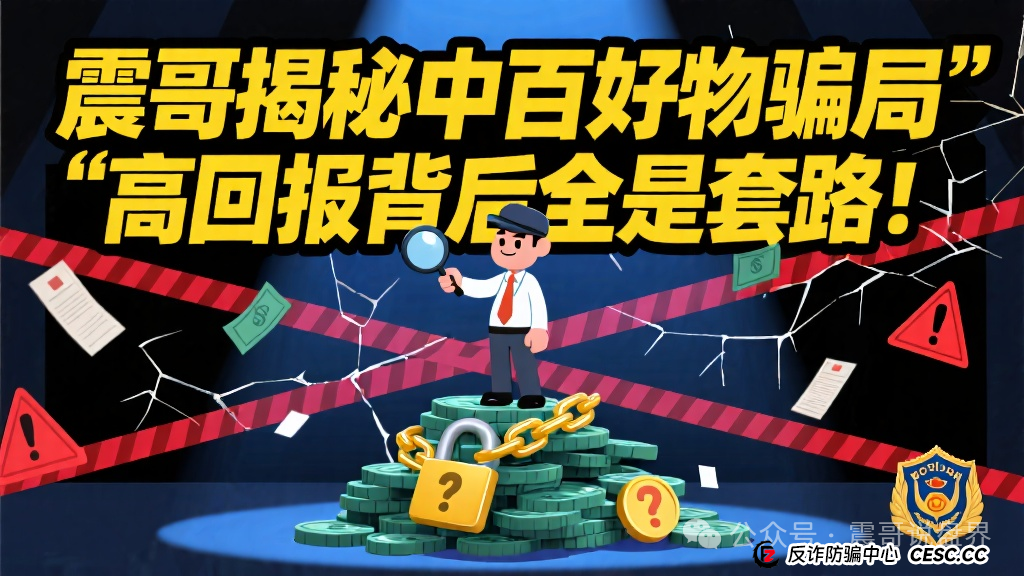 震哥揭秘「中百好物」骗局:高回报背后全是套路! 震哥揭秘「中百好物」骗局:高回报背后全是套路!