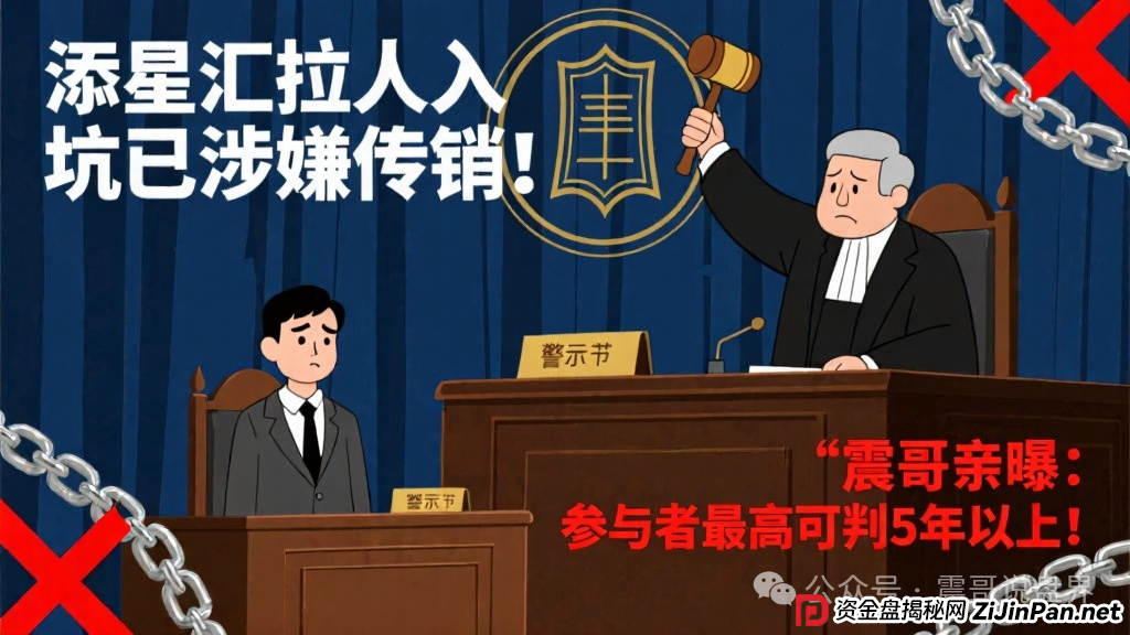 添星汇拉人入坑已涉嫌传销!震哥亲曝:参与者最高可判5年以上! 添星汇拉人入坑已涉嫌传销!震哥亲曝:参与者最高可判5年以上!