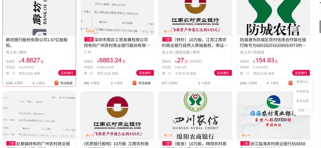 8折起拍0人报名！廊坊银行1.67亿股拍卖遇冷，中小银行股权不香？