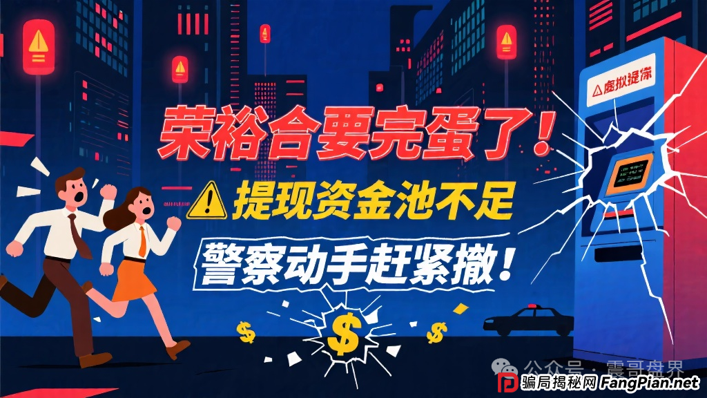 荣裕合要完蛋了!提现资金池不足,警察马上动手,赶紧撤! 荣裕合要完蛋了!提现资金池不足,警察马上动手,赶紧撤!