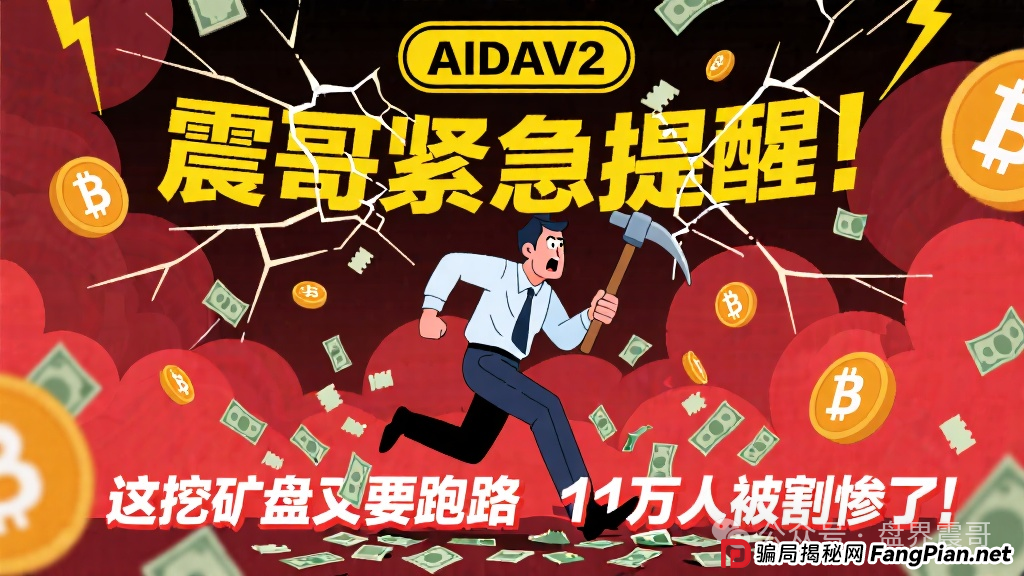 AIDAV2:操盘手圈钱过亿!这挖矿盘又要跑路,11万人即将被收割 AIDAV2:操盘手圈钱过亿!这挖矿盘又要跑路,11万人即将被收割