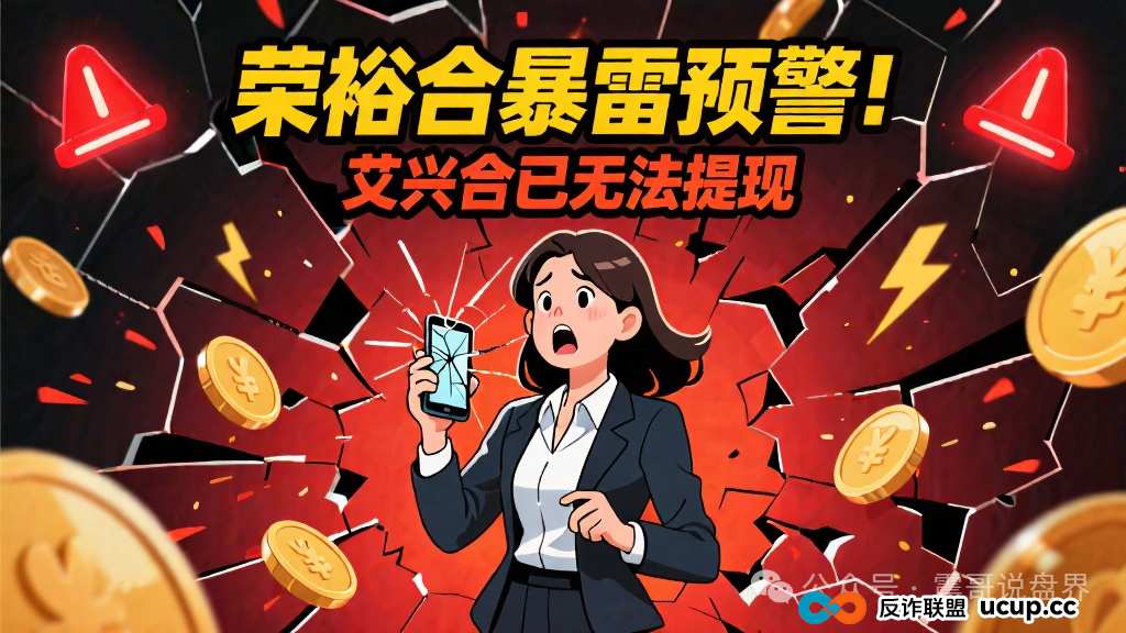 荣裕合暴雷预警,同类模式的艾兴合已经提不了现! 荣裕合暴雷预警,同类模式的艾兴合已经提不了现!