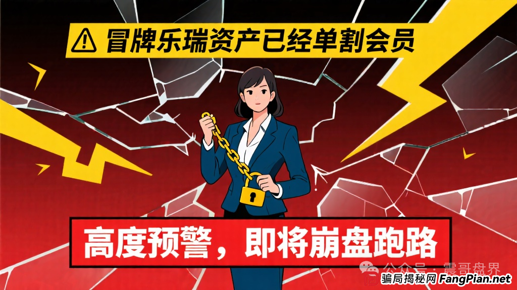 冒牌乐瑞资产已经单割会员,高度预警,即将崩盘跑路 冒牌乐瑞资产已经单割会员,高度预警,即将崩盘跑路