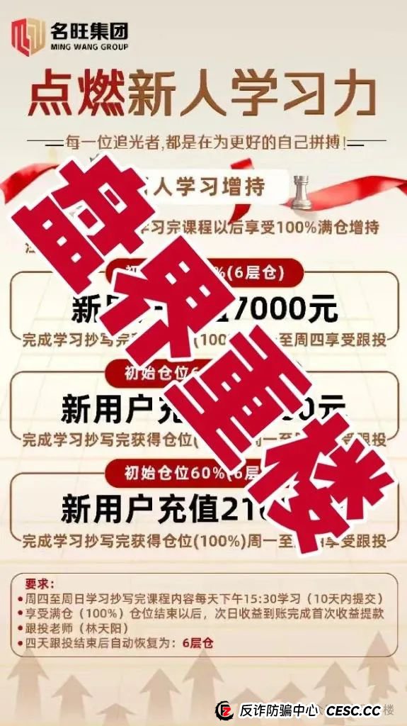 名旺集团(晨星投资)股票跟单类资金盘骗局,开始大量单割会员,即将崩盘跑路! 名旺集团(晨星投资)股票跟单类资金盘骗局,开始大量单割会员,即将崩盘跑路!