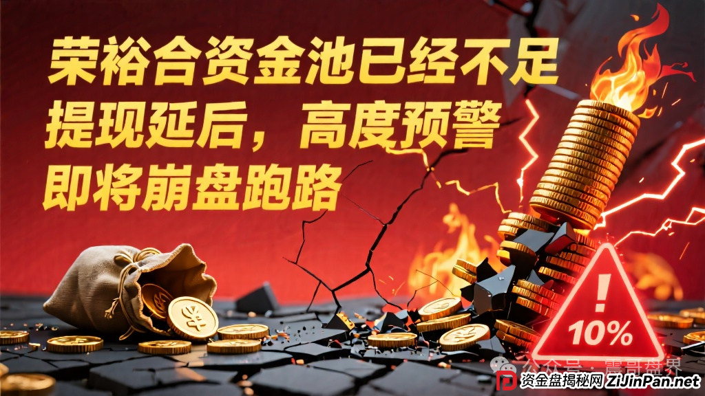 荣裕合资金池已经不足提现延后，高度预警，即将崩盘跑路