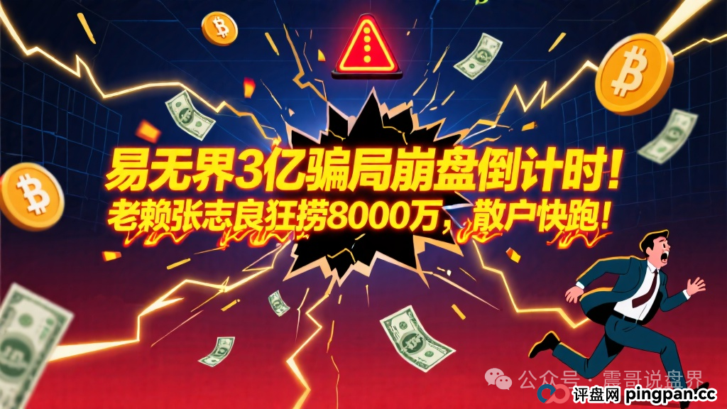 易无界3亿骗局崩盘倒计时!老赖张志良狂捞8000万,散户快跑! 易无界3亿骗局崩盘倒计时!老赖张志良狂捞8000万,散户快跑!