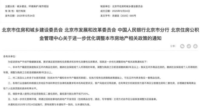 社保、利率、首付都放开！北京楼市新政解读→