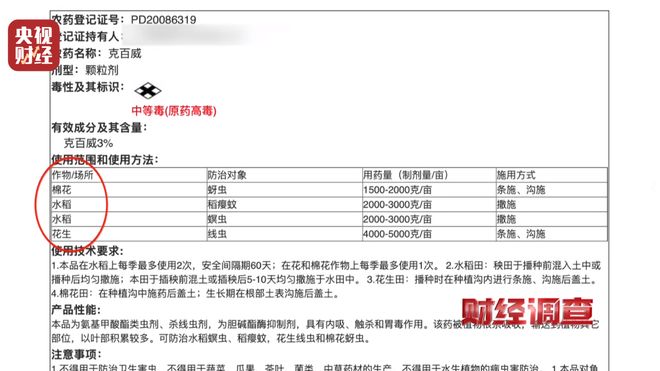厂家铤而走险，商户违规牟利！含毒农药逃避市场监管？《财经调查》曝光→