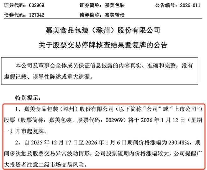 最新公告！三大牛股，明日复牌！