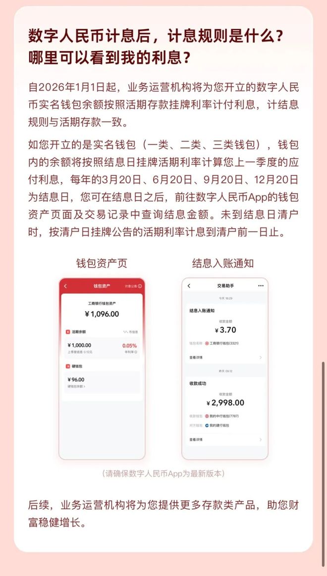 可计付利息！数字人民币升级2.0版影响几何？