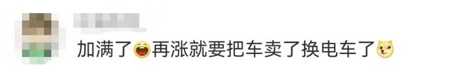 油价年内最大涨幅！加一箱多花27.5元！网友：再涨换电车