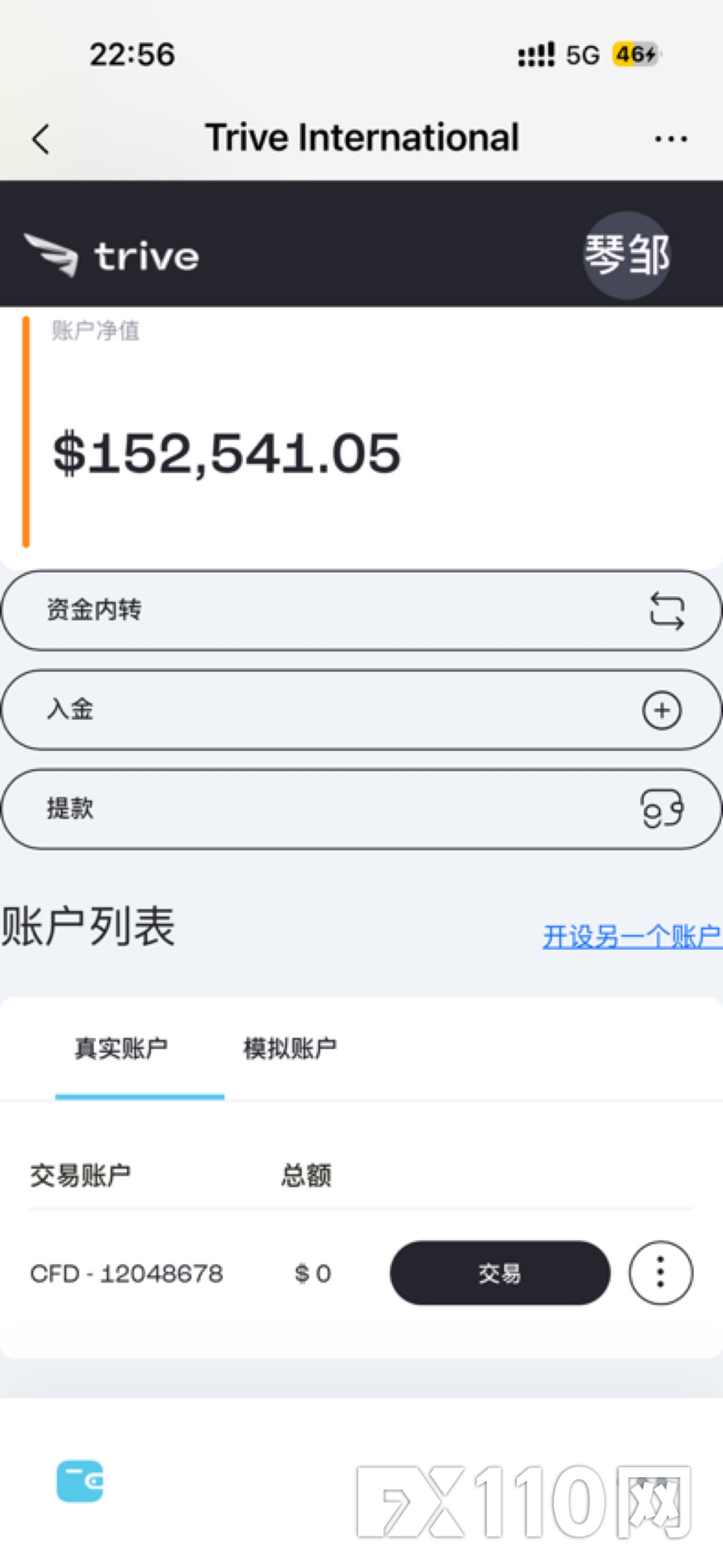 15.2万美金账户被Trive恶意封控(2)